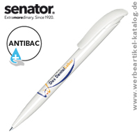 Senator Challenger Polished Antibac -  Werbemittel Kugelschreiber mit antibakteriell wirkender Oberfläche.