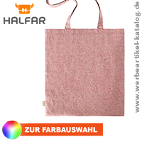 Shopper Planet, Werbetasche aus pre-recycelter Baumwolle.