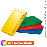 Slim Box - Werbeartikel Brotzeitdose, die Platz spart