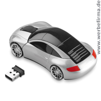 wirless Mouse in Form eines Autos, Werbeartikel für die KFZ und Computer Branche
