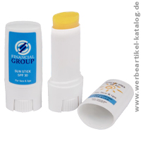 Suncare Stick - Sonnenschutz mit individuellem Branding Suncare Stick - Sonnenschutz mit individuellem Branding