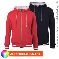 Sweat Jacke fr Damen und Herren, Club Sweat Jacket, als Werbejacke mit Ihrem Logo! 