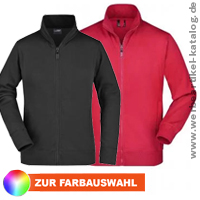 Sweatjacke - Werbeartikel in formbeständiger Sweat-Qualiät. 