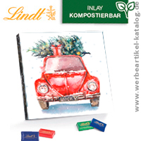 Tfelchen Adventskalender Lindt - bedruckte Schokoladen Adventskalender fr Kunden.