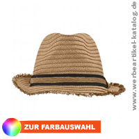 Trendy Summer Hat - Sommer Hut als Werbeartikel mit modischer Fransenkrampe. Trendy Summer Hat - Sommer Hut als Werbeartikel mit modischer Fransenkrampe.