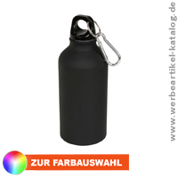 Trinkflasche als Werbeartikel - Oregon matte 400 ml Trinkflasche mit Karabiner! 