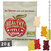 Vegane XXL-Bärchen, süße Werbegeschenke mit Ihrem Logo!