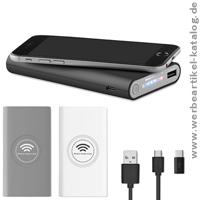 VIGOR, kabellose Powerbank - Werbeartikel mit Ihrem Logo!