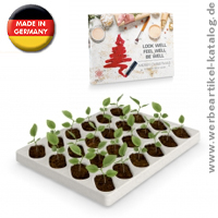 Wachsender Adventskalender - besonderes Weihnachtsgeschenk fr Kunden fr den Winter Indoor-Garten!