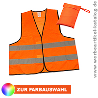 Warnweste Standard Etui - Werbeartikel für den Straßenverkehr! 