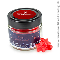 Weithalsglas Lichtlein, Werbegeschenke Weihnachten mit Branding! Weithalsglas Lichtlein, Werbegeschenke Weihnachten mit Branding!