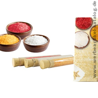Wellness-Triple, Werbegeschenk mit dreifacher Entspannung aus dem Toten Meer-Badesalzen Wellness-Triple, Werbegeschenk mit dreifacher Entspannung aus dem Toten Meer-Badesalzen