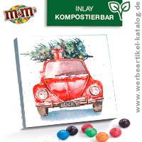 XS Adventskalender M&Ms - Werbemittel Weihnachten, als Adentskalender oder Weihnachtskarte.