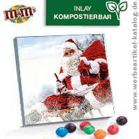 XS Adventskalender M&Ms als Werbemittel für Weihnachten, für ein Weihnachtsmailing oder als Weihnachtskarte. 