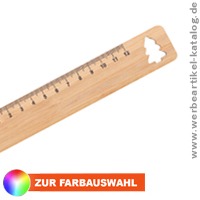 Lopsmarka Bambuslineal als Weihnachts Streuartikel mit Ihrem Logo Lopsmarka Bambuslineal als Weihnachts Streuartikel mit Ihrem Logo