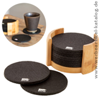 Chiang RPET Untersetzer-Set als Werbegeschenk mit Ihrem Logo. Chiang RPET Untersetzer-Set als Werbegeschenk mit Ihrem Logo.