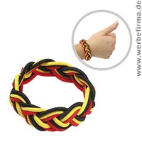 Geflochtenes Armband, Streuartikel für Fussball Events Geflochtenes Armband, Streuartikel für Fussball Events