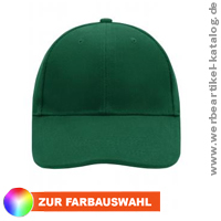 Baseballcaps mit Werbung - das 6 Panel Cap laminated trgt Ihre Werbung durch die Stadt.