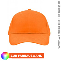 Brushed 6 Panel Cap - Werbeartikel Baseballcap mit gebrsteter Oberflche.