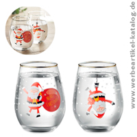 NOEL - Set mit 2 Gläsern mit weihnachtlichem Dekor und Goldrand als Werbegeschenk Weihnachten! NOEL - Set mit 2 Gläsern mit weihnachtlichem Dekor und Goldrand als Werbegeschenk Weihnachten!