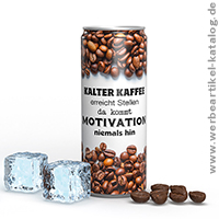 Eiskaffee - ein Werbeartikel mit dem Sie Ihre Konkurrenz ganz schön ins schwitzen bringen!