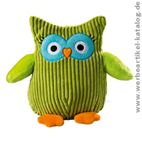 Eule Leonie, Minifeet® Kuscheltier mit Ihrer Werbung. Eule Leonie, Minifeet® Kuscheltier mit Ihrer Werbung.