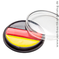 Fanschminke Round Deutschland - Fussball Werbemittel, bedruckt im Tampondruck. 