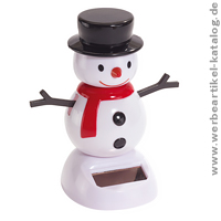 Frost - Schneemannn Solar Wackelfigur, als Webeartikel für Weihnachten.