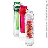 Trinkflasche Frutto - Werbeartikel Trinkflasche, die mit FrÃ¼chten befÃ¼llt werden kann. 