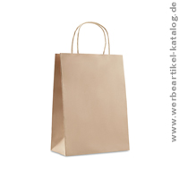 Geschenkpapiertüte medium, bedruckt mit Ihrem Logo Geschenkpapiertüte medium, bedruckt mit Ihrem Logo