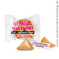 Werbeartikel Glückskeks mit Ihrem Logo bedruckt. Werbeartikel Glückskeks mit Ihrem Logo bedruckt.