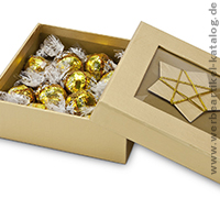 Goldene Schachtel - Werbemittel Weihnachten, das Sie probieren sollten!