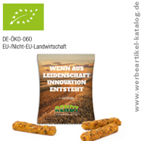 HÜTTS VOLLKORN STICKS im Werbetütchen - Kundengescheke für den kleinen Snack zwischendurch! 