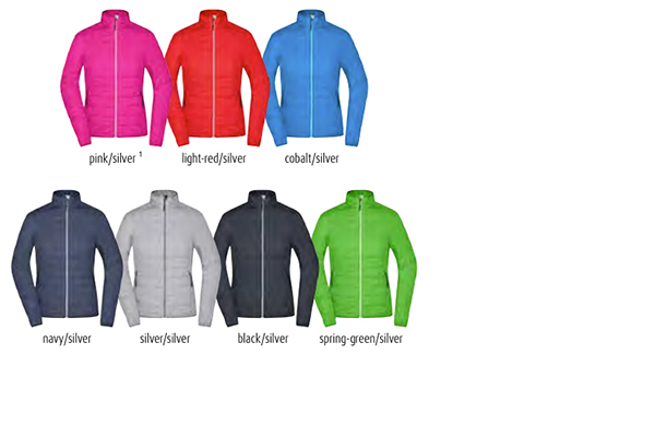 Hybrid Jacket - leicht wattierte Jacke als Werbegeschenk mit Ihrem Logo, im sportlichen Materialmix! 