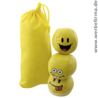 Jonglierbälle Happy als Kinder Werbeartikel mit Ihrem Druck auf dem Säckchen. 