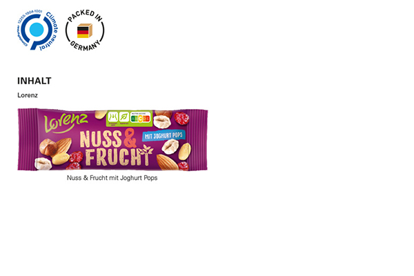Lorenz Nuss & Frucht mit Joghurt Pops als leckerer Werbeartikel für Kunden und Mitarbeiter!
