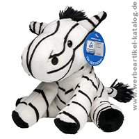 Zora, Werbeartikel Plüschtier Zebra für Kinder Zora, Werbeartikel Plüschtier Zebra für Kinder