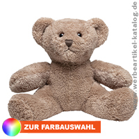 Plüschteddy Monika,zert. nach OEKO-TEX Standard 100, als Werbeartikel bedruckt mit Ihrem Logo.   