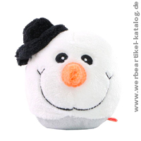 Schmoozies Schneemann als sympathischer Werbeartikel für den Winter!