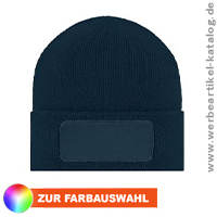 Beanie No. 1 - Strickmtze in vielen Farben mit Ihrer Werbung bestickt.