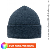 Melange Beanie - bestickte Strickmtzen, preiswert!