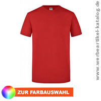 Mens Slim Fit-T mit Rundhals Ausschnitt als bedrucktes T-Shirt mit Ihrer Werbung