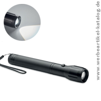 ENTO, große zommbare LED Taschenlampe als Kundengeschenk mit Ihrem Logo bedruckt oder graviert.
ENTO, große zommbare LED Taschenlampe als Kundengeschenk mit Ihrem Logo bedruckt oder graviert.