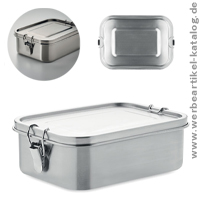 SAO Lunchbox aus Edelstahl mit Trennwand als Werbemittel mit Ihrem Logo! SAO Lunchbox aus Edelstahl mit Trennwand als Werbemittel mit Ihrem Logo!