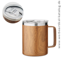 NAMIB MUG, Becher aus recyceltem Edelstahl als Werbegeschenk mit Ihrem Logo.