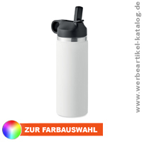IVALO, Isolierflasche aus recyceltem Edelstahl, als Werbeartikel mit Ihrem Logo!