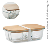TUNDRA 3, Lunchx mit 3 Fächern - Werbegeschenk aus Borosilikatglas. TUNDRA 3, Lunchx mit 3 Fächern - Werbegeschenk aus Borosilikatglas.