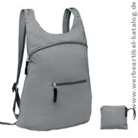 DESTELLO, Sportrucksack aus reflektierendem Polyester, Werbegeschenk zur besseren Sichtbarkeit. DESTELLO, Sportrucksack aus reflektierendem Polyester, Werbegeschenk zur besseren Sichtbarkeit.