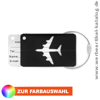 FLY TAG - Werbeartikel Kofferanhänger aus Aluminium.