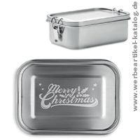 Lunchbox Chan Weihnachten - als Werbegeschenk wahlweise mit Ihrem Logo oder einem Standardmotiv graviert.